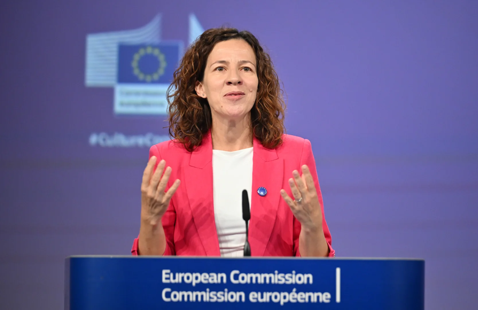 AB Komisyonu Başkan Yardımcısı Roxana Minzatu ve AB Komisyon Üyesi Glenn Micallef basın toplantısı