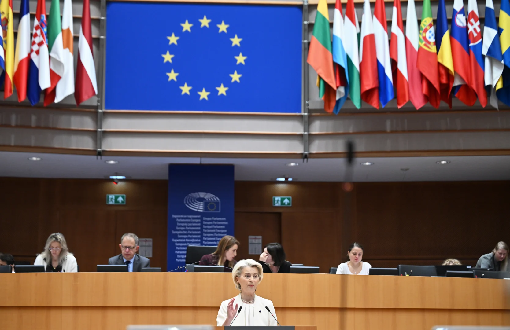 AB Komisyonu Başkanı Leyen, AP Genel Kuruluna hitaben konuşma yaptı