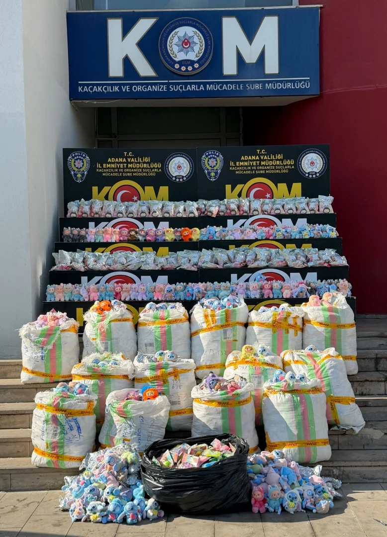 Adana'da 2 bin 605 gümrük kaçağı oyuncak ele geçirildi