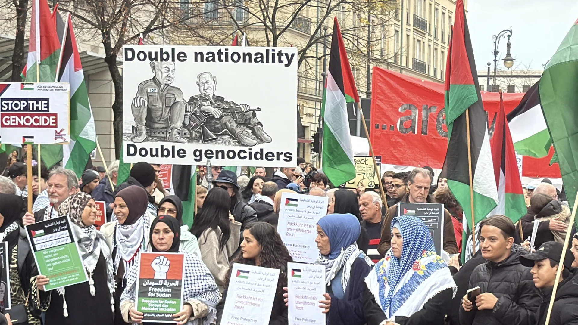 Berlin'de Balfour Deklarasyonu protesto edildi