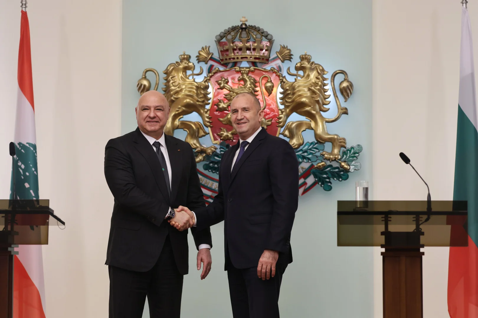 Bulgaristan Cumhurbaşkanı Radev - Lübnan Cumhurbaşkanı Avn