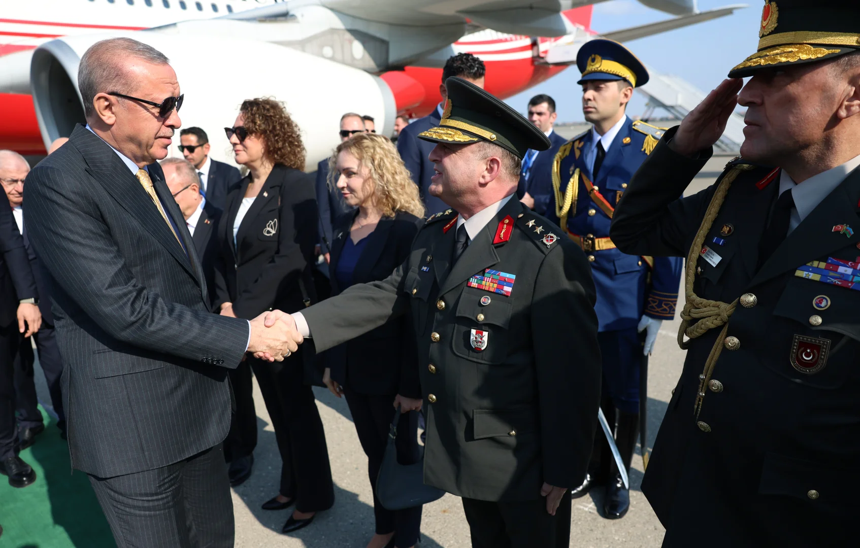 Cumhurbaşkanı Erdoğan, Azerbaycan'ın başkenti Bakü'ye geldi