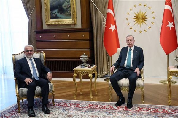 Cumhurbaşkanı Erdoğan, HÜDA PAR Genel Başkanı Yapıcıoğlu’nu kabul etti