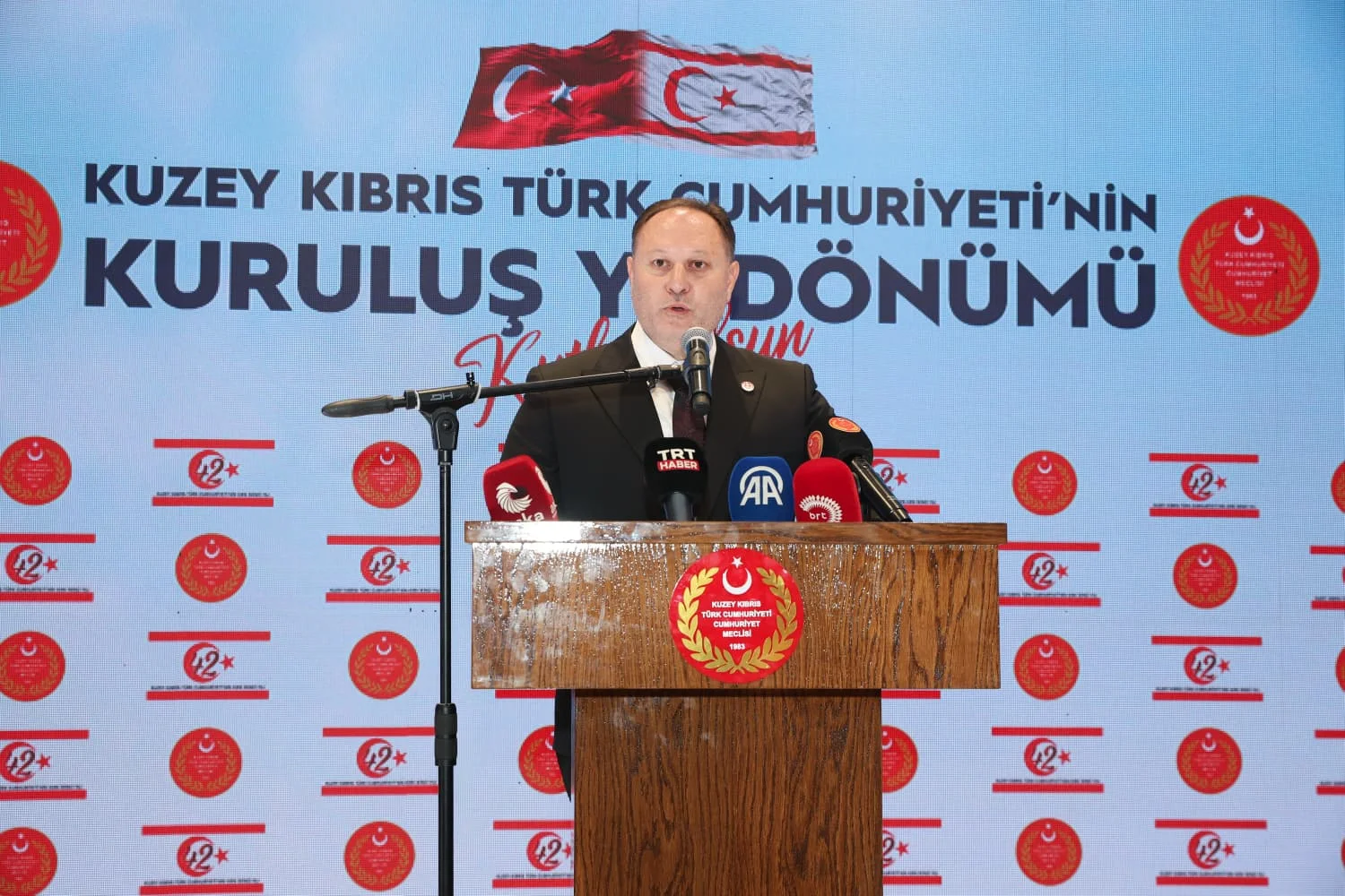 Cumhuriyet Meclisi Başkanı Öztürkler, KKTC Cumhuriyet Bayramı nedeniyle resepsiyon düzenledi