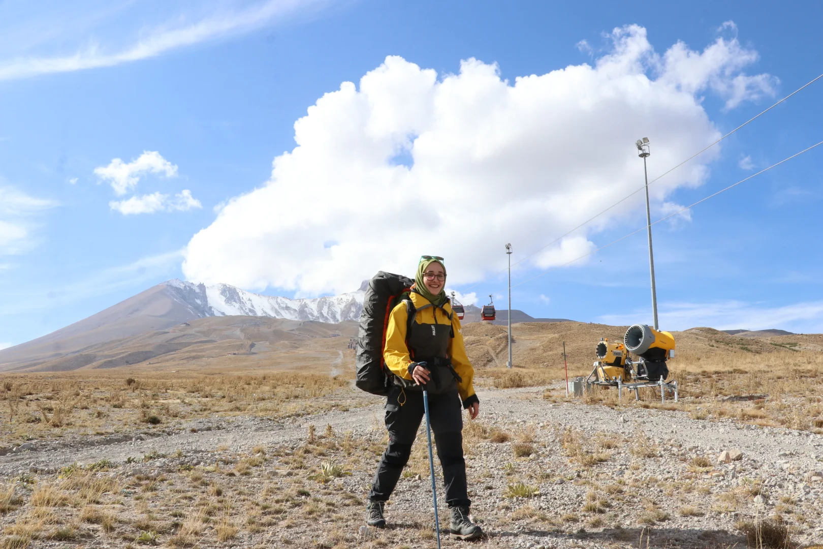 Cumhuriyetin kuruluşunun 102. yılında Erciyes'e zirve tırmanışı