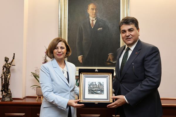 Demokrat Parti Genel Başkanı Uysal, Başkan Ünlüce'yi ziyaret etti