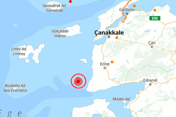 Ege Denizi'nde deprem