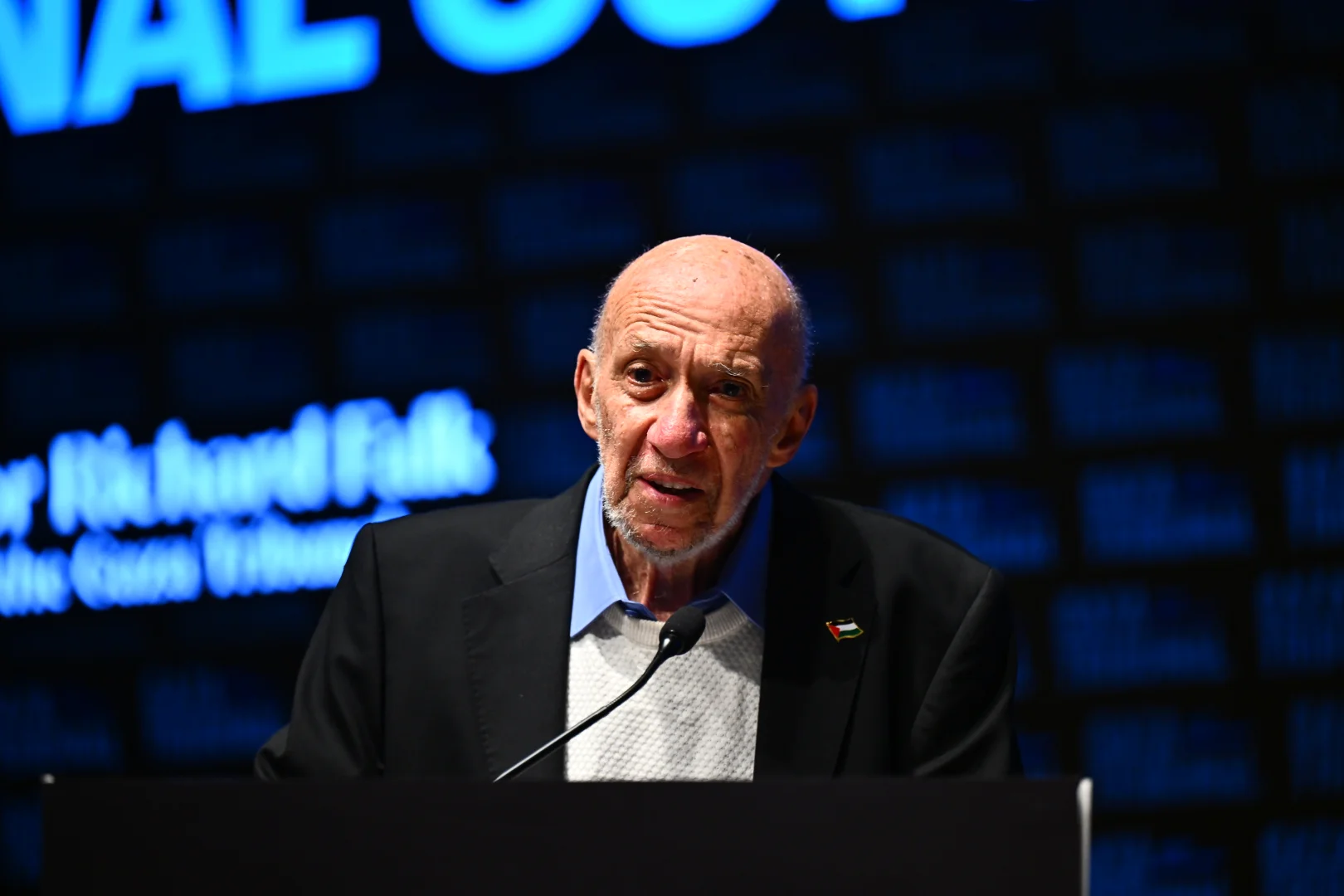 Eski Birleşmiş Milletler Filistin Raportörü Falk, 'Gazze Mahkemesi: Nihai Oturum' programında konuştu