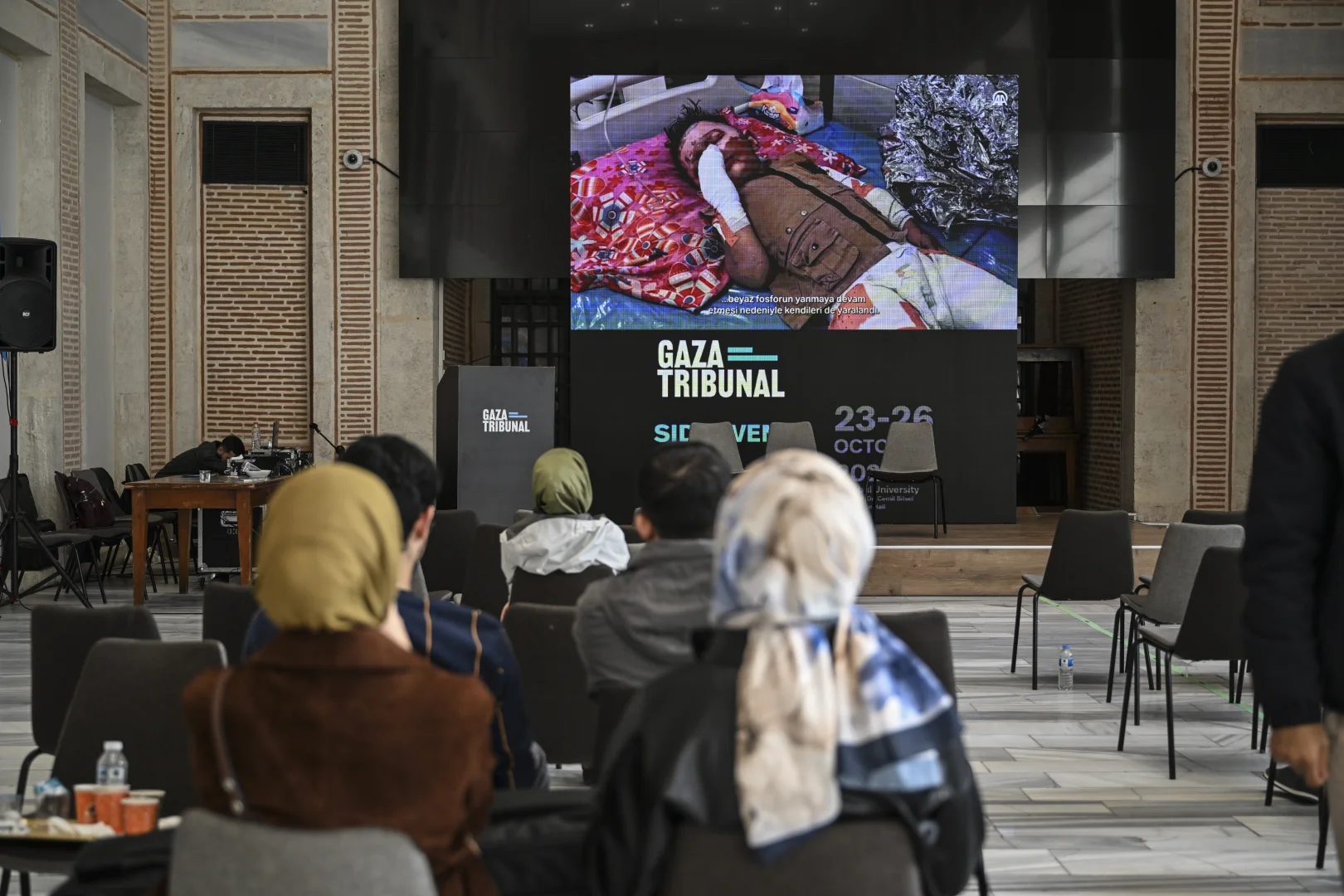 "Gazze Mahkemesi: Nihai Oturum"unda AA'nın "Kanıt" belgeseli izlendi