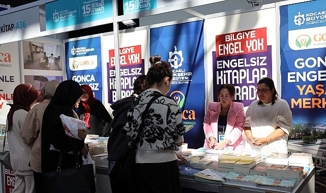 Gonca'dan kitap fuarında anlamlı stant