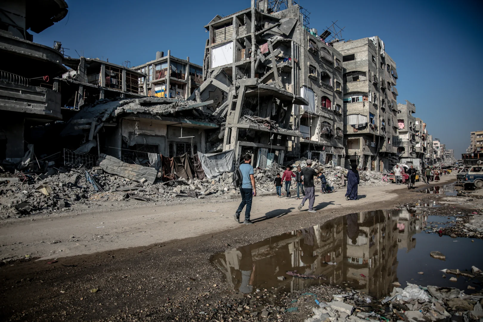 İsrail’in harabeye çevirdiği Cibaliye'de günlük yaşam