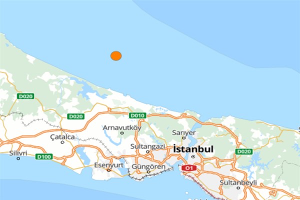 İstanbul'da hissedilen bir deprem meydana geldi