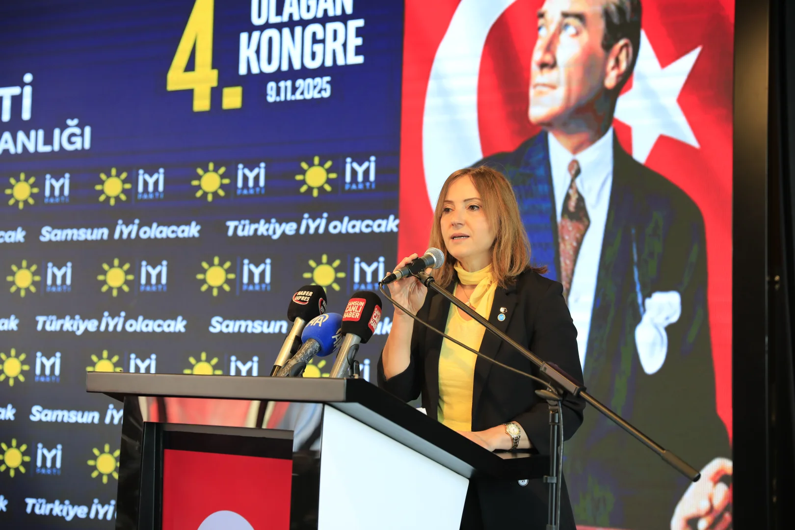 İYİ Parti Genel Başkan Yardımcısı Usta, partisinin Samsun İl Kongresi'ne katıldı