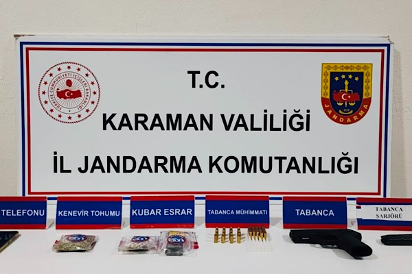 Karaman Jandarma'dan asayiş, narkotik operasyonları