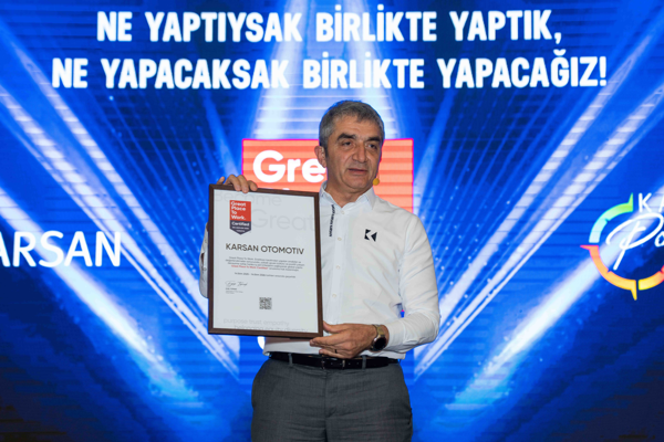 Karsan, Great Place to Work sertifikası aldı