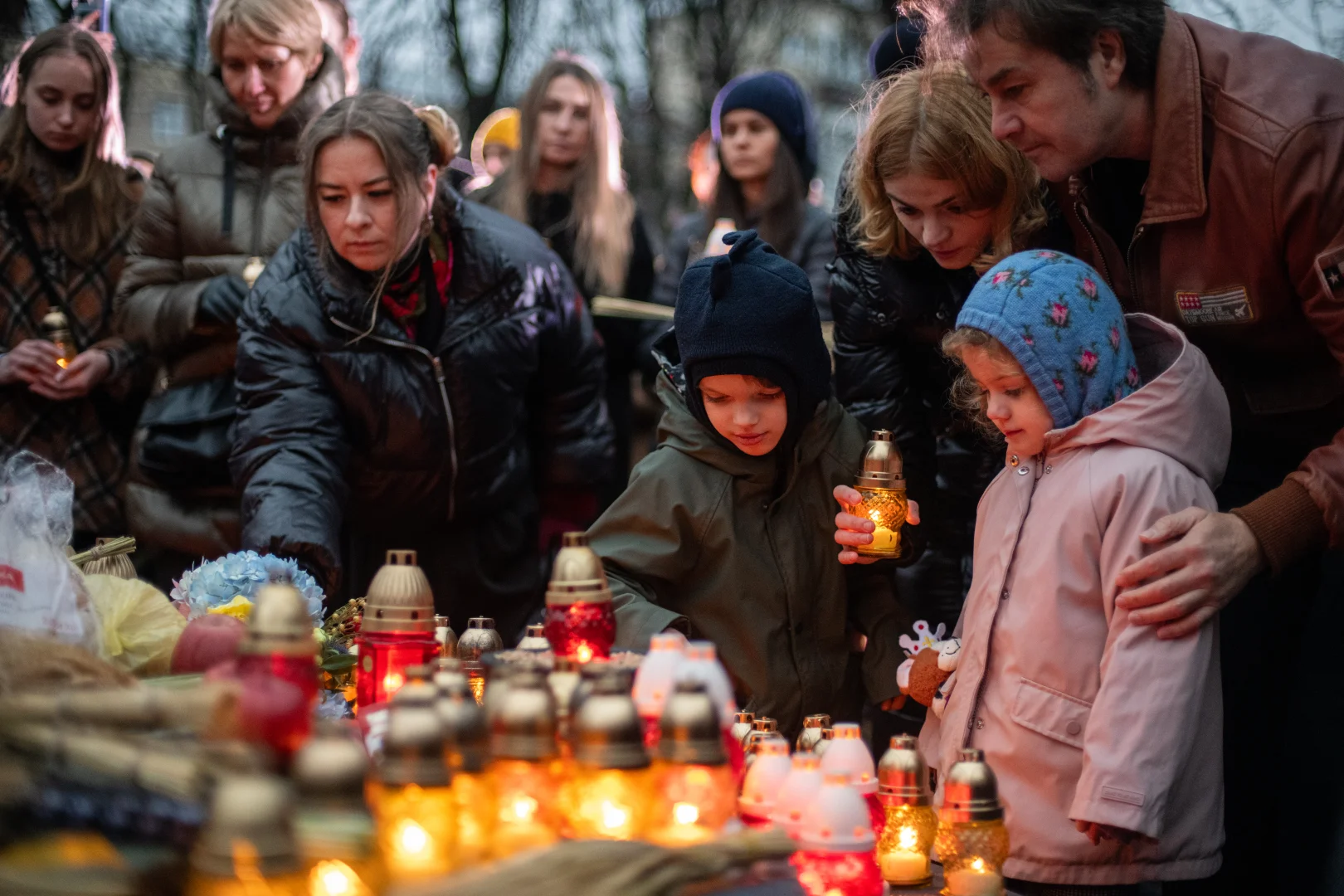 Kiev'de, Holodomor kurbanları için anma töreni düzenlendi
