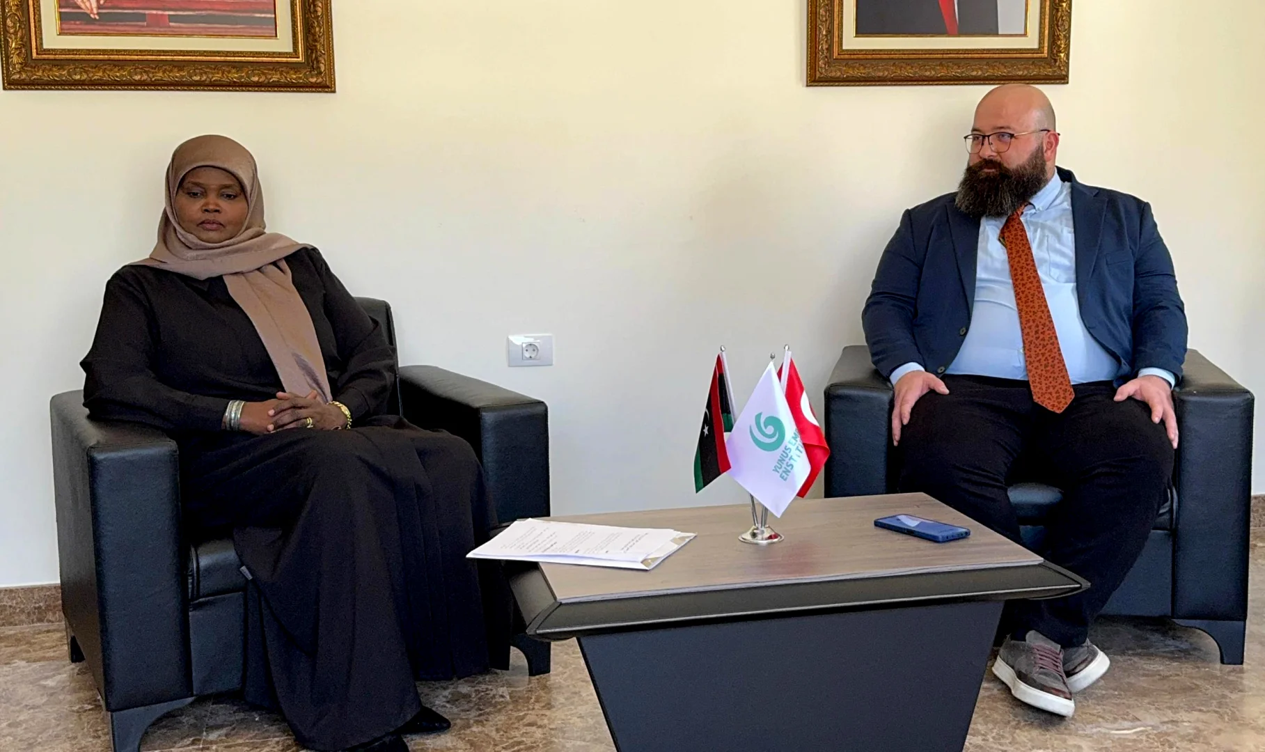 Libya Kültür Bakanı'ndan Trablus Yunus Emre Enstitüsüne ziyaret