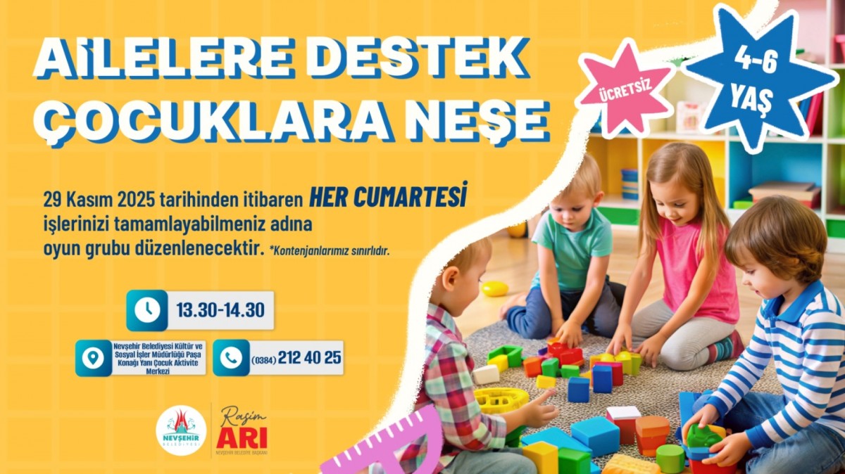 Nevşehir Belediyesi’nden Çocuklara Sağlıklı ve Güvenli Eğitim Desteği