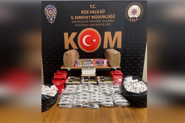 Rize'de kaçakçılık operasyonu