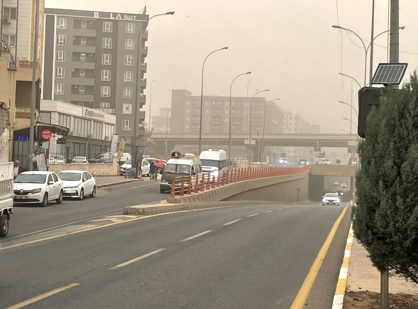 Şanlıurfa'da toz taşınımı etkili oluyor