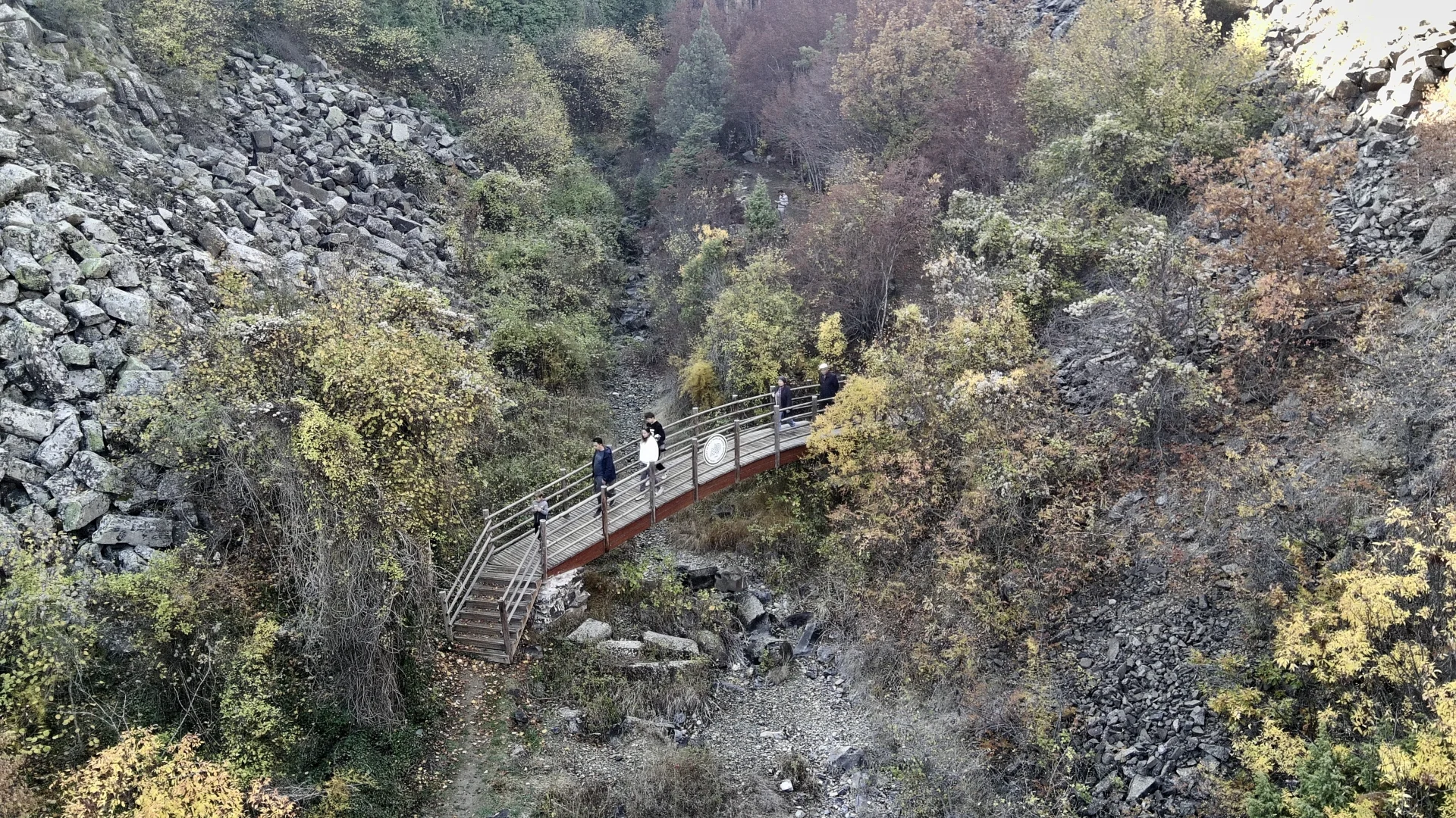 Sinop'ta milyon yıllık bazalt kayalıkları sonbahar renklerine büründü