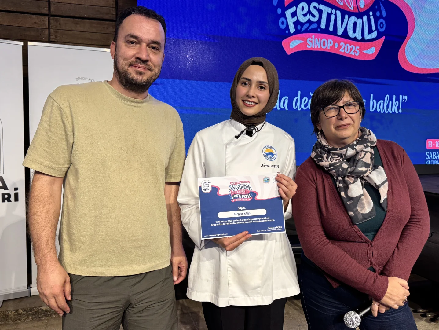 Sinop'ta şef adayı öğrenciler en iyi lakerdayı yapmak için yarıştı