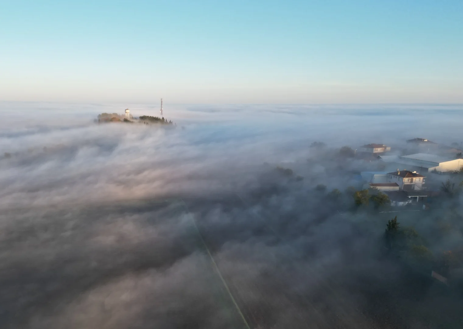 Tekirdağ'da sis etkili oldu