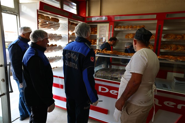 Tokat Belediyesi Zabıta ekiplerinden fırınlarda denetim