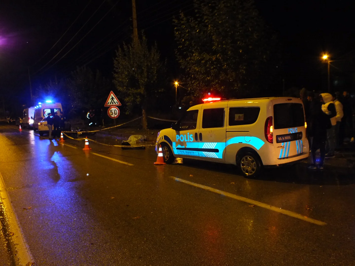 Tokat'ta devrilen motosikletin sürücüsü öldü