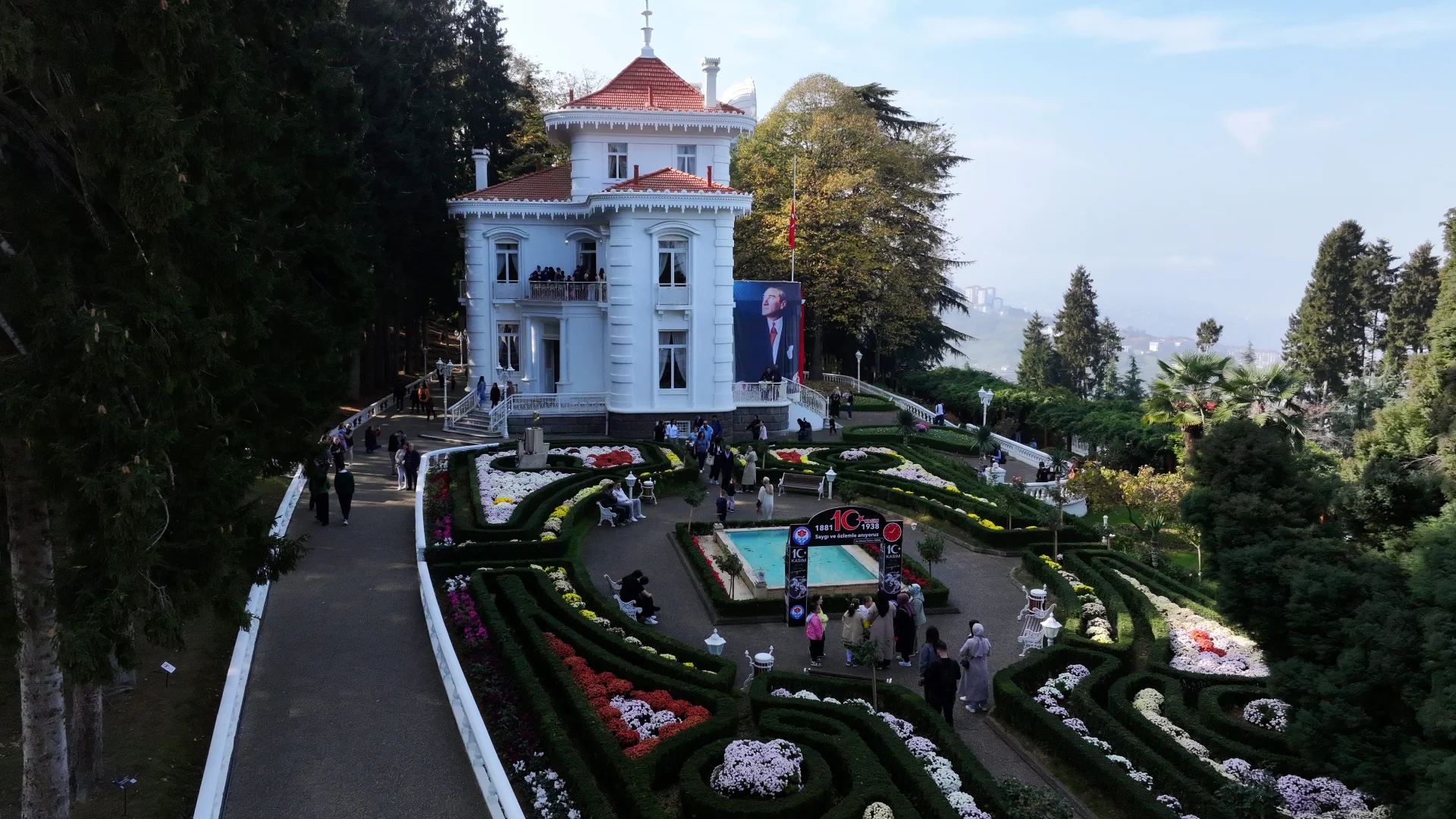 Trabzon'daki Atatürk Köşkü'nde ziyaretçi yoğunluğu
