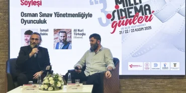 3. Milli Sinema Günleri, "Osman Sınav Yönetmenliğiyle Oyunculuk" söyleşiyle başladı