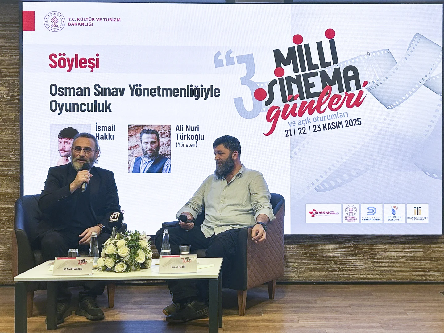 3. Milli Sinema Günleri, "Osman Sınav Yönetmenliğiyle Oyunculuk" söyleşiyle başladı