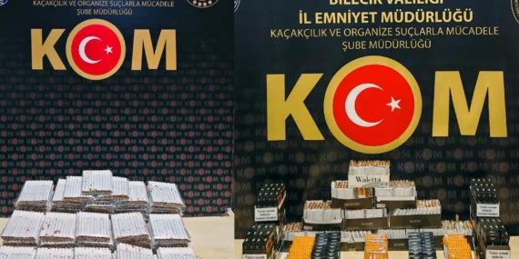 Bilecik’te Kaçak Tütün Operasyonu: 7 Bin 960 Dolu Makaron Yakalandı