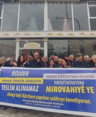 Adıyaman’da Demokratik Kurumlar Platformu’ndan Halep’teki saldırılara tepki  - Videolu Haber