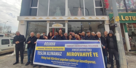 Adıyaman’da Demokratik Kurumlar Platformu’ndan Halep’teki saldırılara tepki  – Videolu Haber