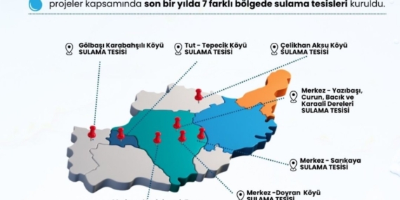 Adıyaman’da kırsal kalkınmaya sulama desteği