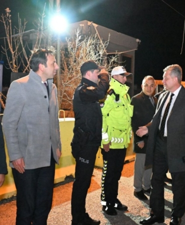 Adıyaman İl Emniyet Müdürü Nazman’dan yol uygulama noktalarına denetim