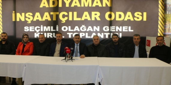 Adıyaman İnşaatçılar Odası’nda Hakan Yanar yeniden başkan seçildi  – Videolu Haber