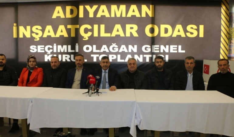 Adıyaman İnşaatçılar Odası’nda Hakan Yanar yeniden başkan seçildi  - Videolu Haber