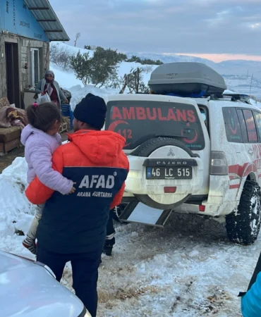 AFAD koordinasyonunda Onikişubat’ta zorlu kış şartlarında hayati müdahale