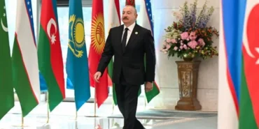 Aliyev, Taşkent’teki zirveye katılmak üzere Kongre Merkezi’ne ulaştı