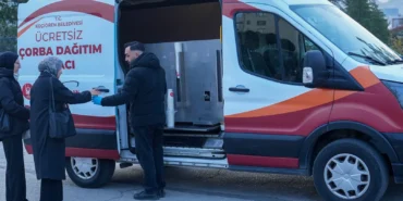 Ankara Keçiören’de vatandaşa sıcak çorba