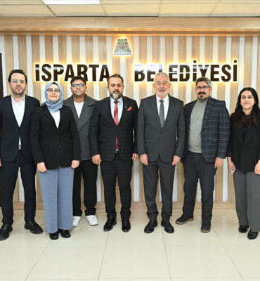 Ataseven ve beraberindekiler, Başkan Başdeğirmen'i ziyaret etti