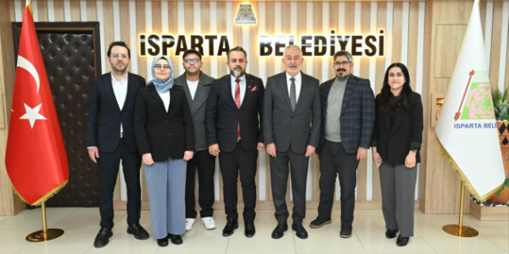 Ataseven ve beraberindekiler, Başkan Başdeğirmen’i ziyaret etti