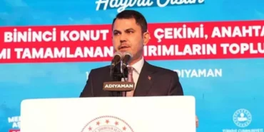 Bakan Kurum Adıyaman’da konuştu: ‘350 bininci konutun anahtarlarını teslim etmenin mutluluğunu yaşıyoruz’