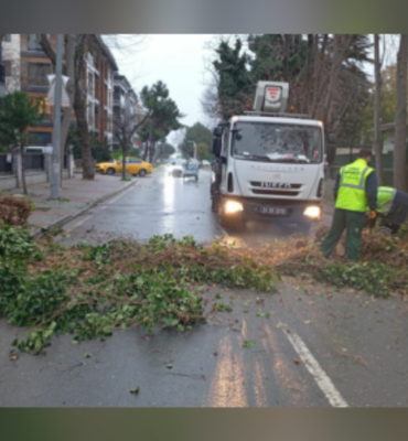 Bakırköy'de fırtına ve yağışa karşı teyakkuz