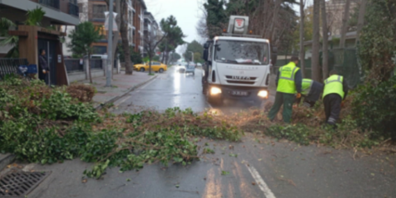 Bakırköy’de fırtına ve yağışa karşı teyakkuz