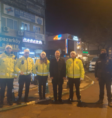 Bakış, yılbaşı gecesinde çalışan personeli ziyaret etti