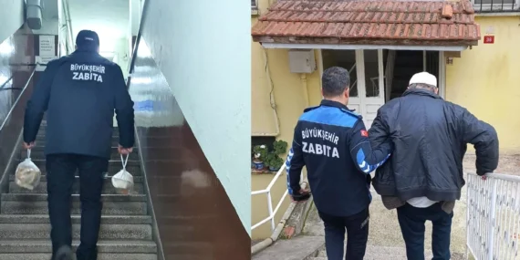 Balıkesir'de soğuk havada vatandaşa destek