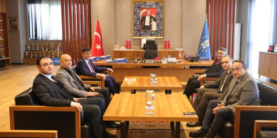 Başkan Kahveci, DPÜ heyetini ağırladı